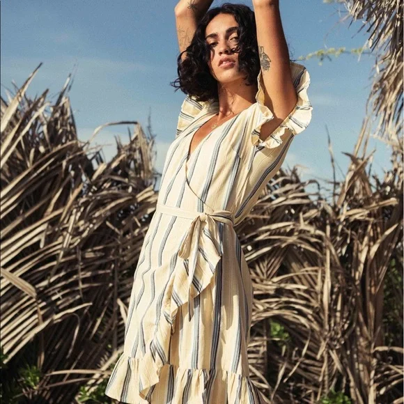 🔆BILLABONG🔆 WRAP AND ROLL WRAP DRESS - Picture 7 of 16